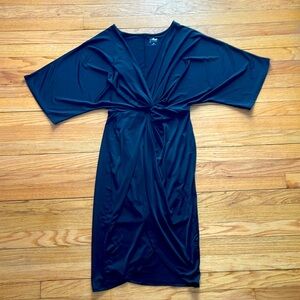 NY and Co - Black Draped Dress